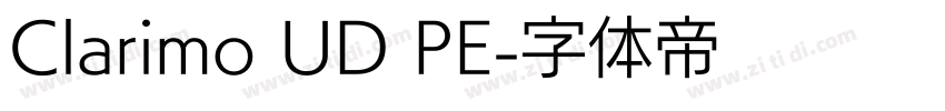 Clarimo UD PE字体转换